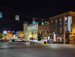 New Albany IN at night