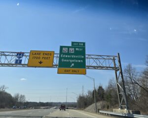 Georgetown IN Exit Sign